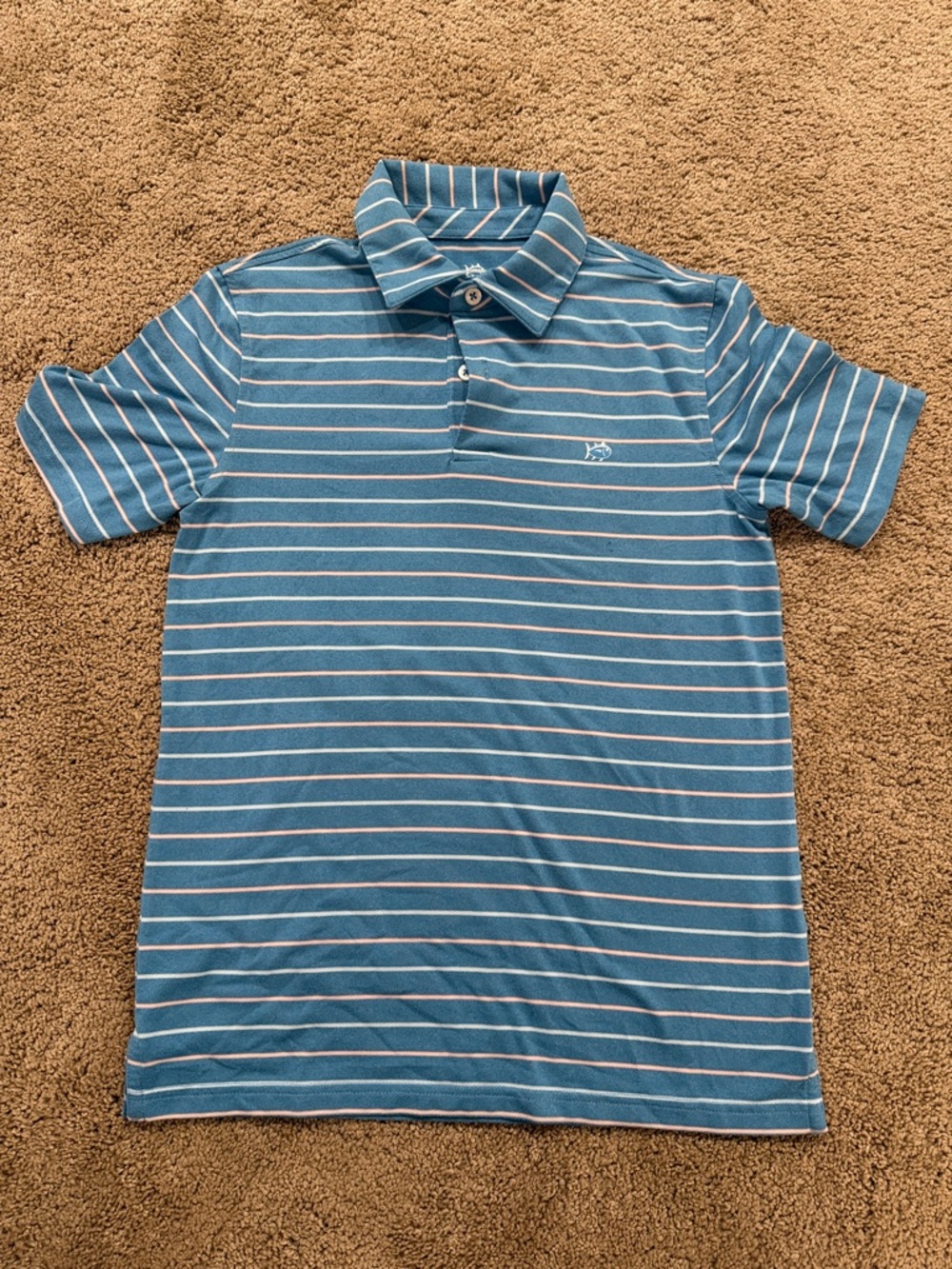 Striped Blue Men’s Polo Shirt